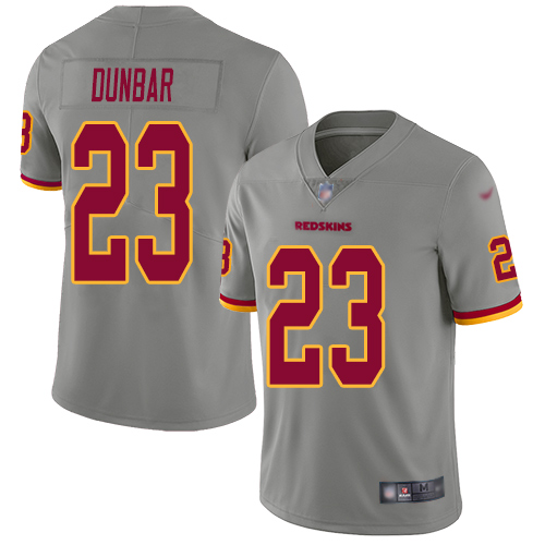 Washington Redskins Limited Gray Men Quinton Dunbar Jersey NFL Football #23 Inverted Legend